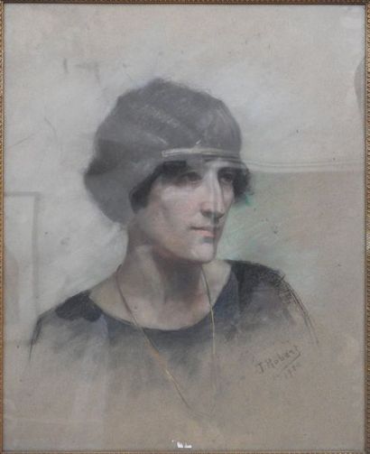 null J. Robert Portrait de femme, 1920

Pastel sur papier signé et daté en bas à...