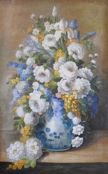 null Ecole Française du XIX° siècle

Bouquet de fleurs

Huile sur toile 

58 x 39...