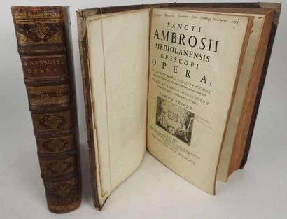 null Gregorii Nazianzeni Opera…Paris, Desaint, 1778. 2 vol. in-folio, reliures de...