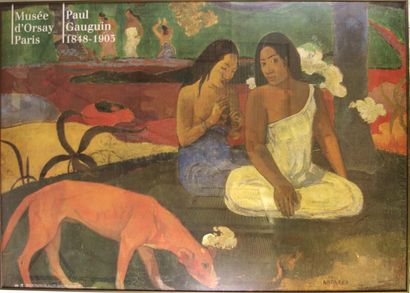 null Affiche encadrée « Gauguin » Muséee d’Orsay. 100 x 140 cm. Photo faite en 1...