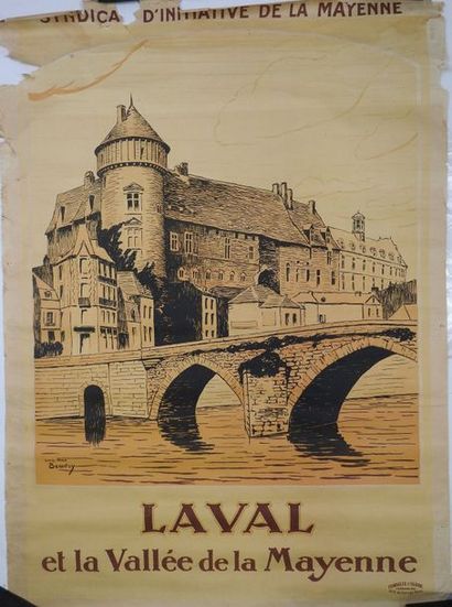 null Une affiche « Laval » ; Mayenne. Déchirures et manques en marge.