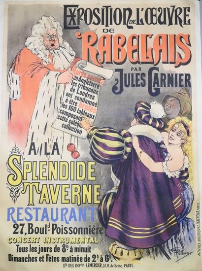 null GUILLAUME A. « Exposition de l’œuvre de Rabelais par Jules Garnier ». Imprimeries...