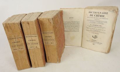 null URE, Andrew. Dictionnaire de ChimieTraduit de l'Anglais sur l'édition de 1821....