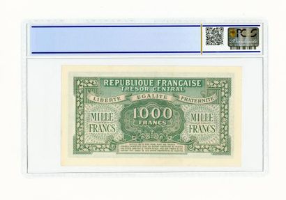 null Billet du Trésor

Rare billet de 1000 Francs série 01H gradé 55 PCGS 1945