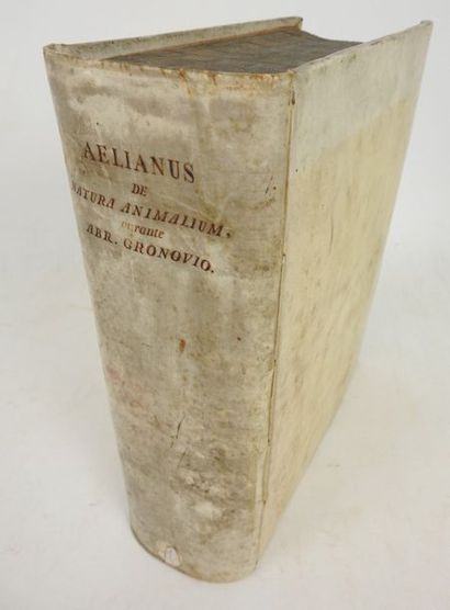 null AELIANUS. Aelianus Gesneri De Natura Animalium. 

Libri XVII. Cum animadversionibus...