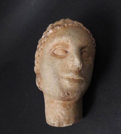 null Head probably of Queen Cleopatra VII. Alabaster.
Replacement head with a long...