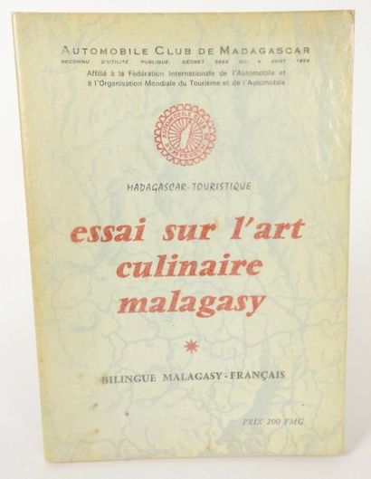 null Essai sur l'Art Culinaire Malagasy. Plaquette imprimée par Automobile Club de...