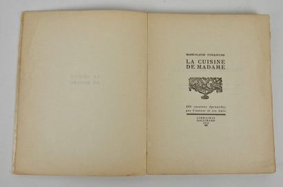 null FINEBOUCHE, Marie-Claire (pseudonyme de Mme Ajalbert). La Cuisine de Madame....