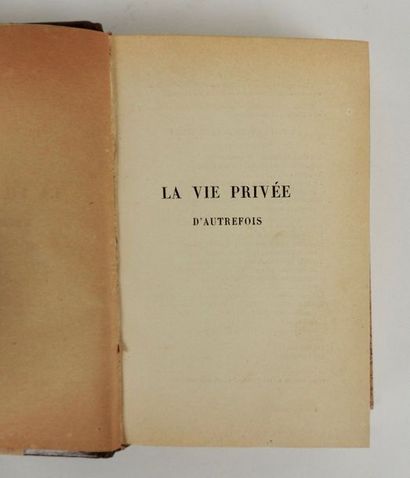 null FRANKLIN, Alfred. La Vie Privée d'autrefois…Le Café, le Thé & le Chocolat.Paris,...