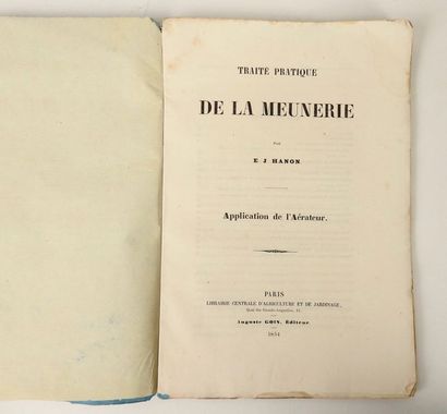 null HANON, E.J. Traité pratique de la Meunerie, Application de l'Aérateur. Paris,...