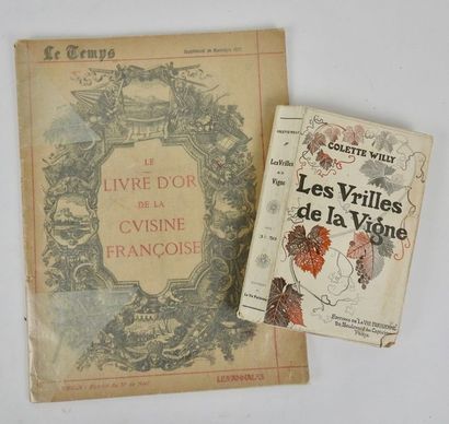 null Le Livre d'Or de la Cuisine Françoise. Paris, les Annales, 1912. In-4, broché,...