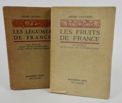 null LECLERC, Henri. Les Fruits de France.Paris, Masson, 1925. In-8 broché de 274...