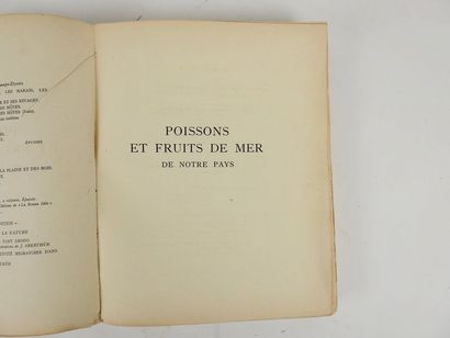 null OBERTHÜR, Joseph. Poissons et Fruits de Mer de notre Pays.

 Paris, La Nouvelle...