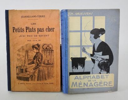null SANS-TERRE, Jeanne. Les Petits Plats pas cher. Paris, Dentu, s.d. In-12, cartonnage...