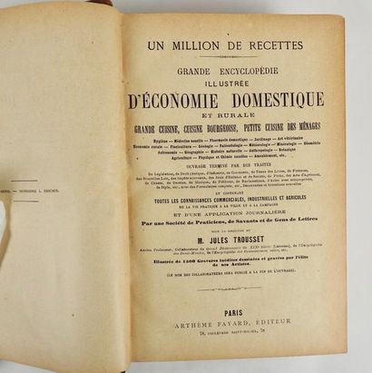 null TROUSSET, Jules. Un Million de Recettes, Grande Encyclopédie illustrée d'Economie...