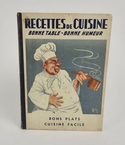 null BRODY. Recueil de Recettes de Cuisine. Paris, chez l'auteur, 1946. In-12, cartonnage...