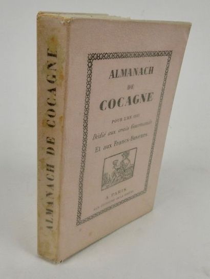 null Almanach de Cocagne pour l'an 1921. Dédiés aux vrais Gourmands et aux Francs-Buveurs....