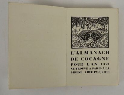 null Almanach de Cocagne pour l'an 1921. Dédiés aux vrais Gourmands et aux Francs-Buveurs....