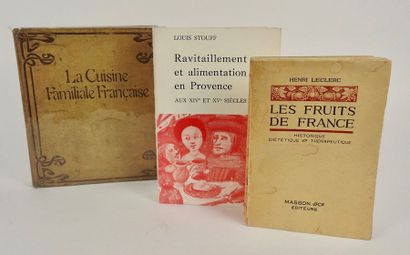 null Ensemble 3 livres de cuisine.Comme suit : -Leclerc, Henri. Les Fruits de France....