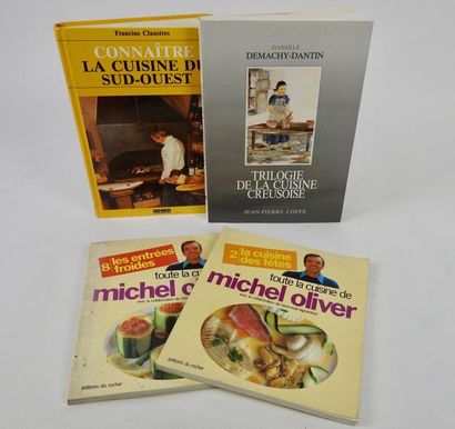 null Ensemble 4 livres de cuisine.Comme suit : -Toute la cuisine de Michel Oliver....