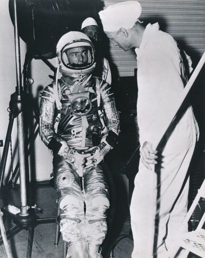 null Nasa. L'astronaute Scott Carpenter avant son départ pour sa mission historique...