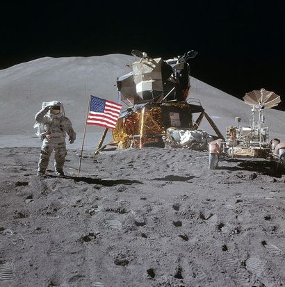 null Nasa. Mission Apollo 15. L'astronaute James B. Irwin, pilote du module lunaire,...