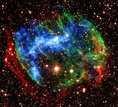 null Nasa. Voici ce qu'il reste d'une Supernova et de ses lumières fossile: un magnifique...