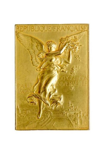 null Platelet in vermeil on bronze: XXVI° federal gymnastics festival
59 x 41 mm