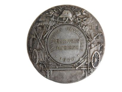 null Bronze medal: a) France by Louis
Bottée; b) Universal Exhibition, 1900.
Fire...