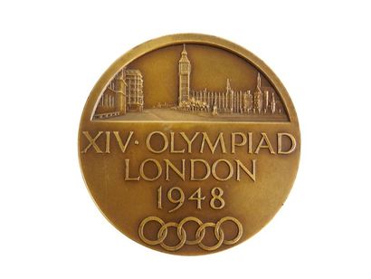 null LONDRES
Médaille officielle de participant.
Avers: le quadrige des vainqueurs,...