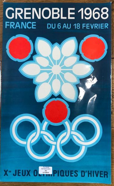 null Grenoble 1968
Affiche pour les X° Jeux Olympiques d’hiver
France du 6 au 18...