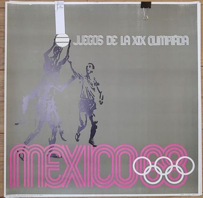 null Official posters Sports disciplines series, 7 posters with the Mexico 68 graphic:...