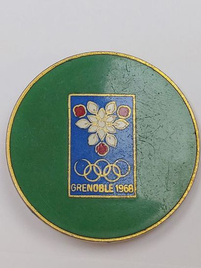 null Badge Service en bronze émaillé
D 40 mm