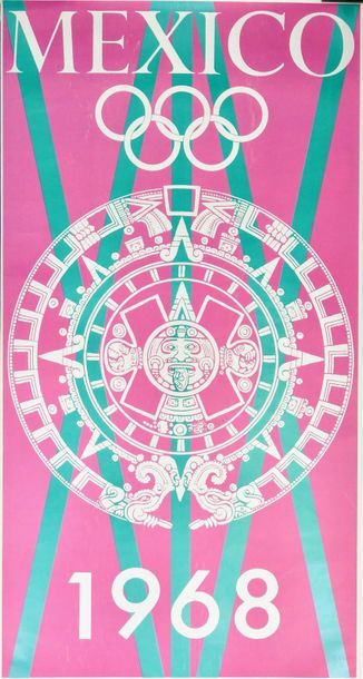 null Three Posters. a) The Aztec calendar.
Two versions: a) pink:b) purple. Each
118x62;...