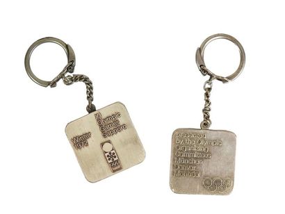 null MONTREAL
Deux porte-clefs en métal argenté
8 x 3 cm