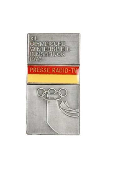 null INNSBRUCK Enamelled bronze press badge
58 x 30 mm