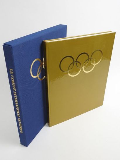 null Coffret prestige (toilé bleu avec anneaux dorés) pour "Le Livre d'or de l'histoire...