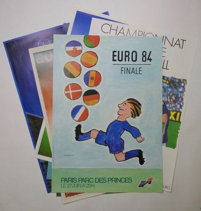 null 1984 European Championship in France: 7 original posters including the credits...