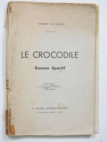 null Borotra, Roman. Le crocodile du Béarnais par Robert Le Blant (1898-1972) est...
