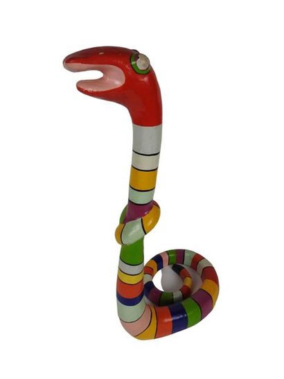 Niki de Saint Phalle (1930-2002), dans le goût de Sculpture Serpent
Papier maché...