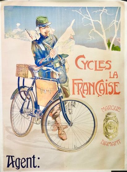 LORANT-HEILBRONN Vincent (né en 1874) 
CYCLES LA FRANÇAISE. «Marque
Diamant»
Imprimerie...