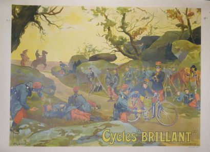 null MARODON CYCLES BRILLANT Imprimerie Paul Dupont, Paris
44 x 60 cm - Entoilée,...