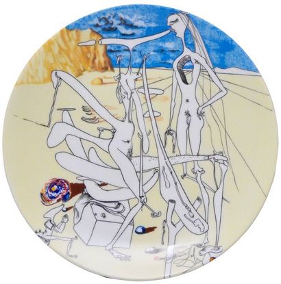 Salvador Dali (1904 - 1989), d'après «La conquête du cosmos»
Suite de 6 assiettes...