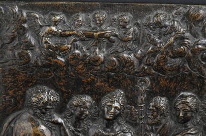 Raphaël, d'après 
L'extase de Sainte Cécile
Plaquette en bronze
24 x 17 cm
A rapprocher...
