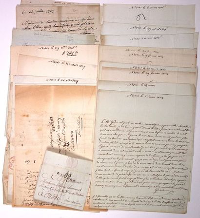 null NIÈVRE. SAÔNE ET LOIRE. 32 Lettres concernant le Diocèse de NEVERS (1802/1830)
Correspondance...