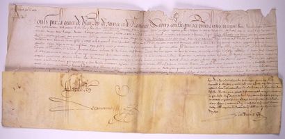 null GUYENNE. 1615. Lettre Royale à l'en-tête de «LOUIS XIII Roy de France et de...