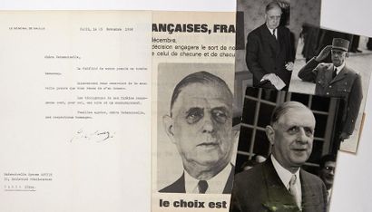 Général Charles de Gaulle Chef de la France Libre, Président de la République et...