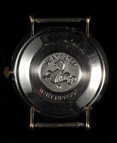 null OMEGA, Seemaster - ville. Boîtier de montre d'homme en métal doré, 750 MM, fond...