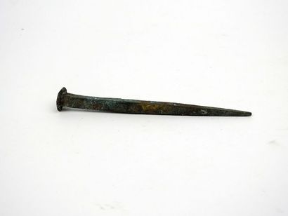 null Large nail identical to those used for crucifixions

Bronze 13.2 cm

Roman ...