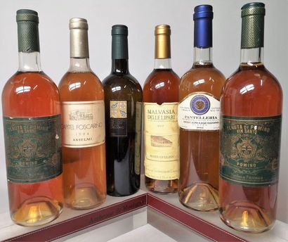 null 6 bouteilles de VINS ITALIENS LIQUOREUX 2 bouteilles VINSANTO "TENUTA DI POMINO"...